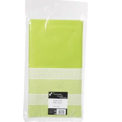 Nappe vert pomme effet satin et dentelle