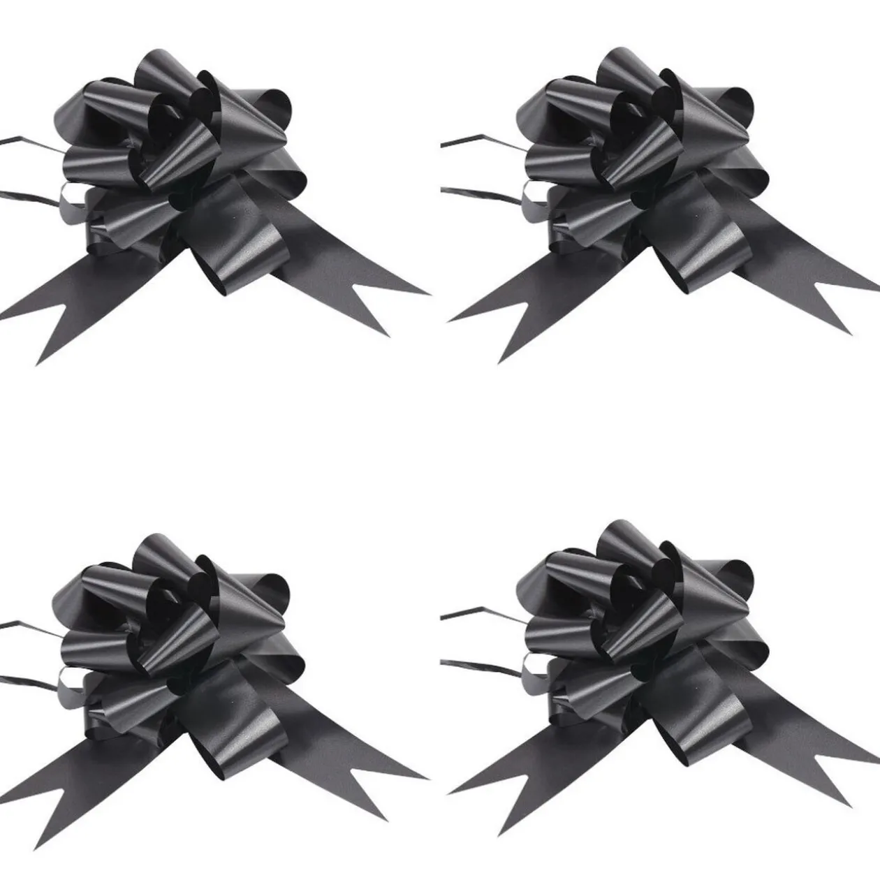 Noeud à tirer noir x4