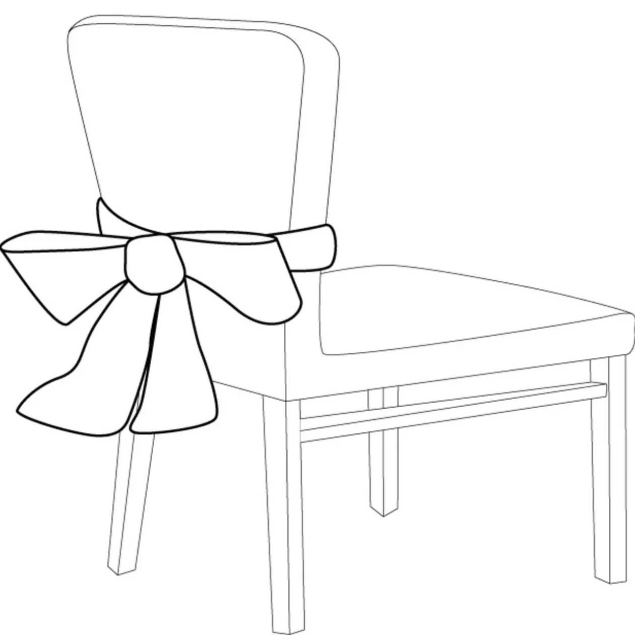 Noeud de chaise blanc x2