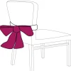 Noeud de chaise rouge bordeaux x2