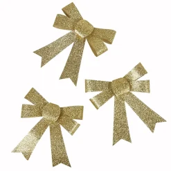 Noeud doré à suspendre x3