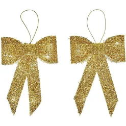 Noeud lumineux doré 10 LED