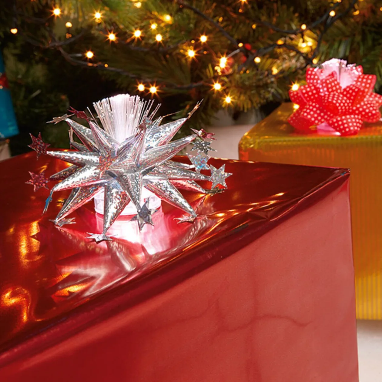 Noeud lumineux pour cadeau