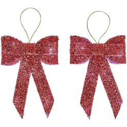 Noeud lumineux rouge 10 LED