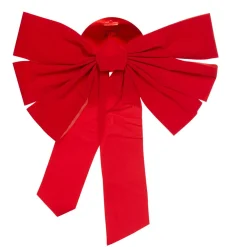 Noeud Noël rouge velours