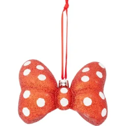 Noeud papillon Disney Minnie rouge et blanc à suspendre 11xH8,5cm