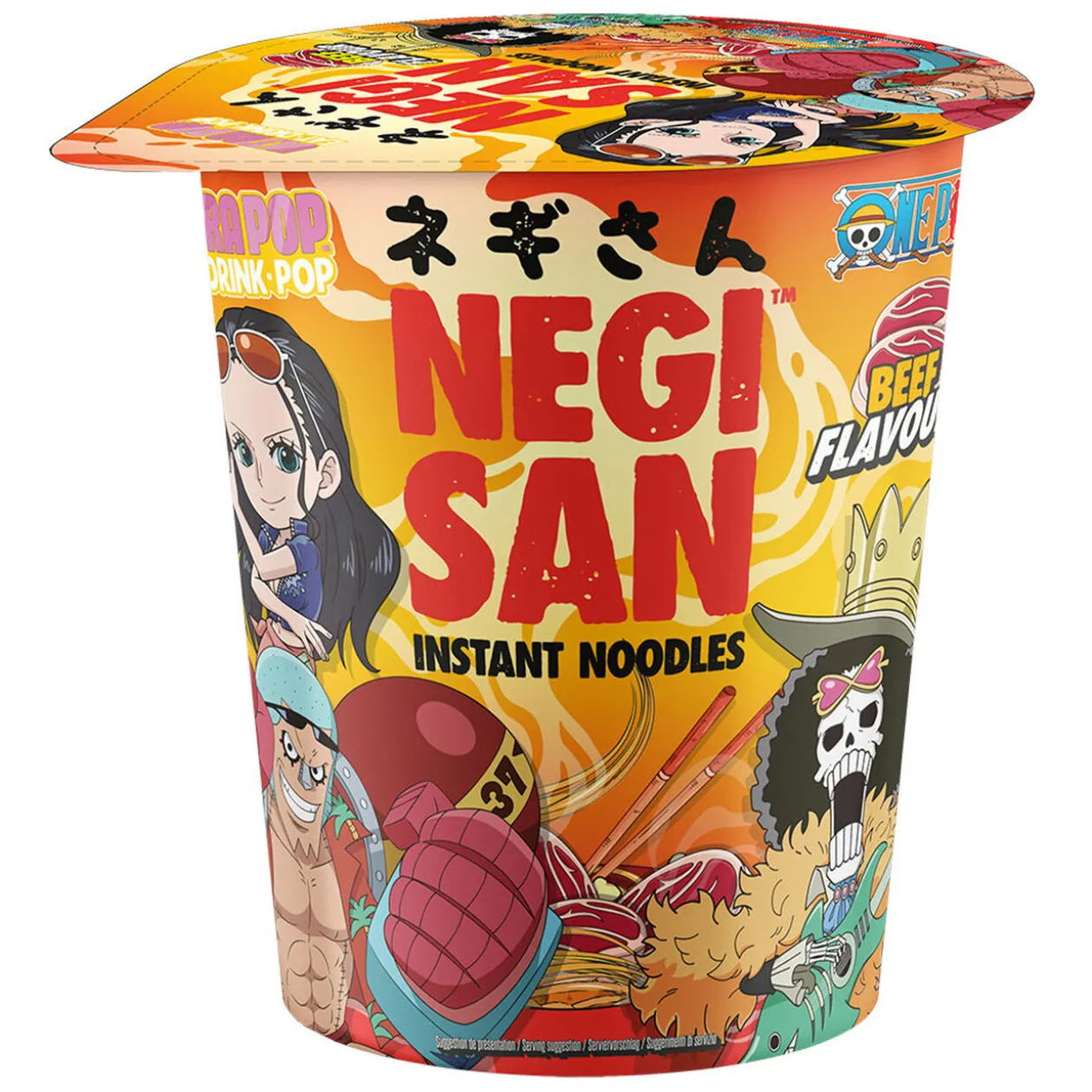 Nouilles instantanées Negisan goût boeuf One Piece 65g