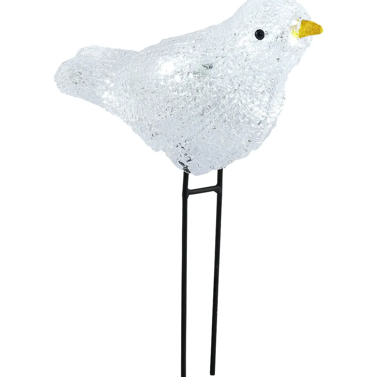 Oiseau lumineux à planter 7 led déco Noël