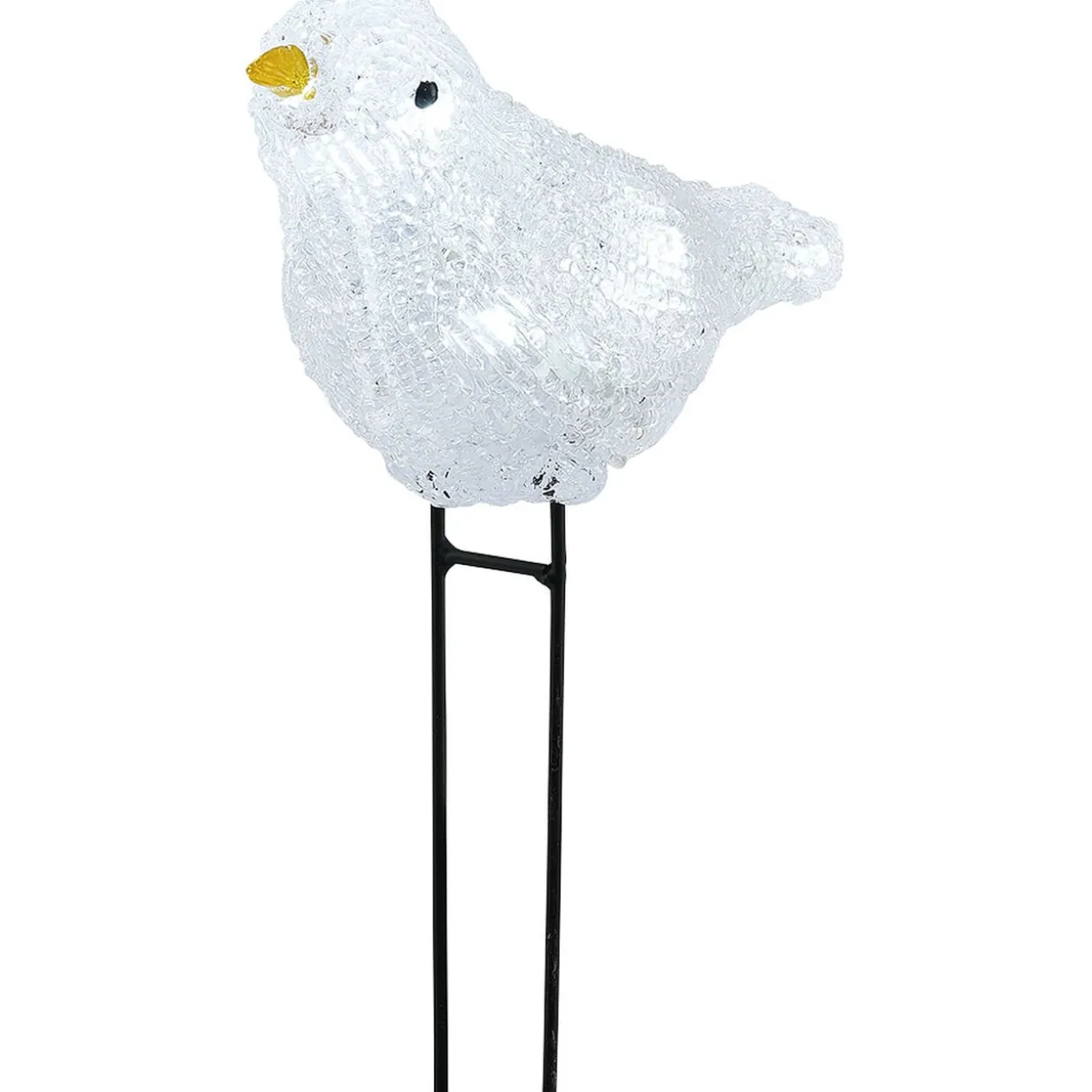 Oiseau lumineux à planter 7 led déco Noël