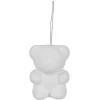 Ours blanc à suspendre Noël x5