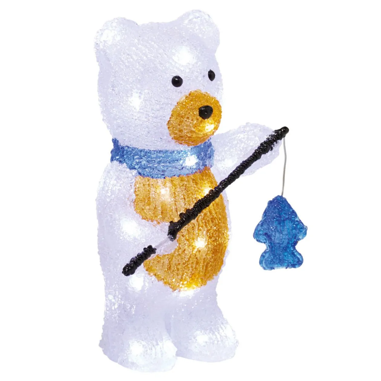 Ours de Noël lumineux 30 Led H30 cm