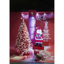 Ours lumineux 3D blanc XXL 40 cm