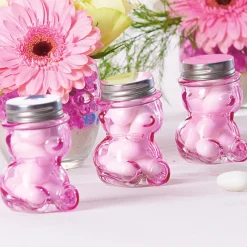 Ourson à dragées rose x3