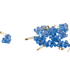 Ourson bleu à épingler x10