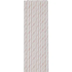 Paille en carton blanc x20