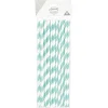 Paille jetable en papier blanc x20