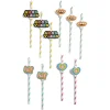 Paille thème candy x10