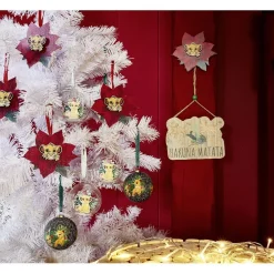 Pancarte à suspendre Disney Le Roi Lion bois 28xH16cm