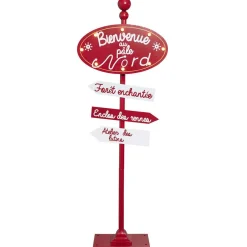 Pancarte de Noël lumineuse blanc chaud H130 cm