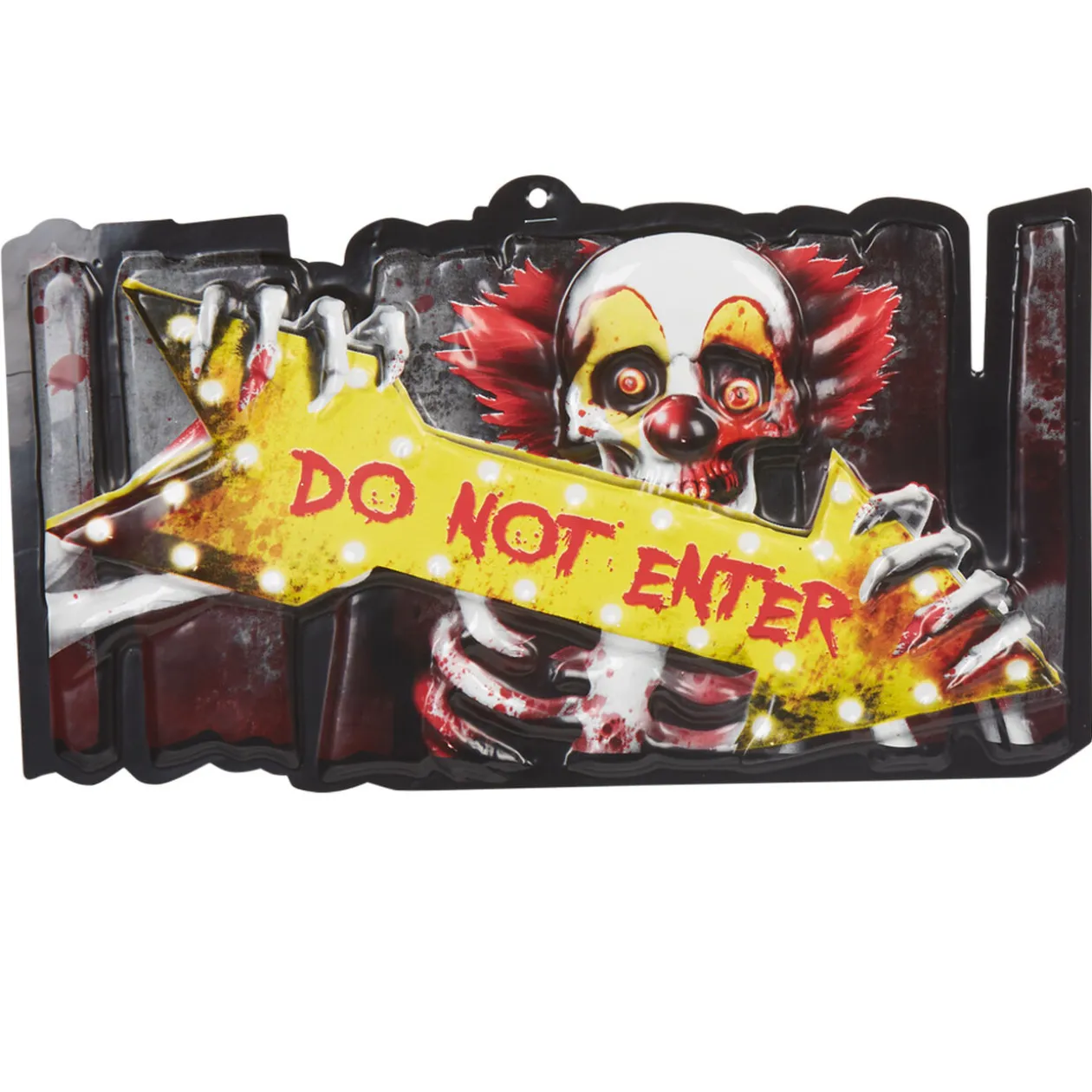 Pancarte Halloween inscription Do Not Enter Circus