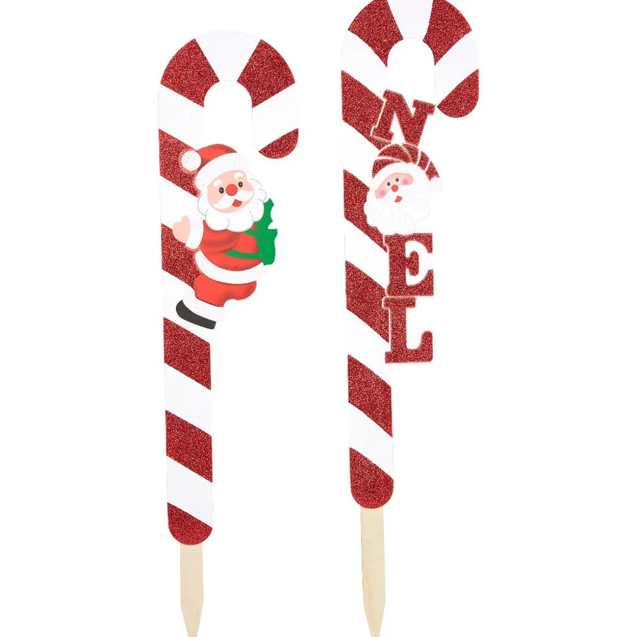 Pancarte sucre d’orge Noël à planter