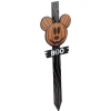 Panneau en bois Disney inscription BOO tête Mickey orange 23,5x2xH80cm