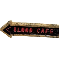 Panneau signalétique Halloween party ou blood café