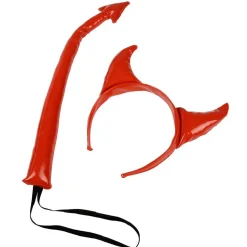 Panoplie diable 2 pièces serre tête + queue