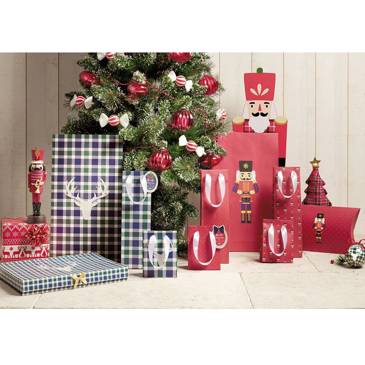 Papier cadeau de Noël vintage