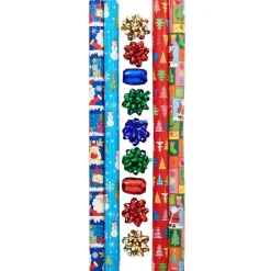 Papier cadeau motif Noël x4