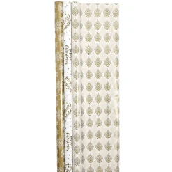 Papier cadeau Noël doré