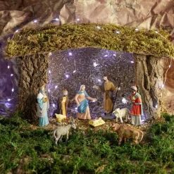 Papier rocher marron crèche de Noël 2 m