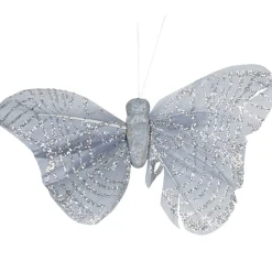 Papillon argenté x6