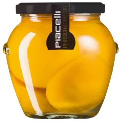 Pêches au sirop bocal en verre 560gr