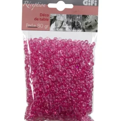 Perles déco rose fuchsia