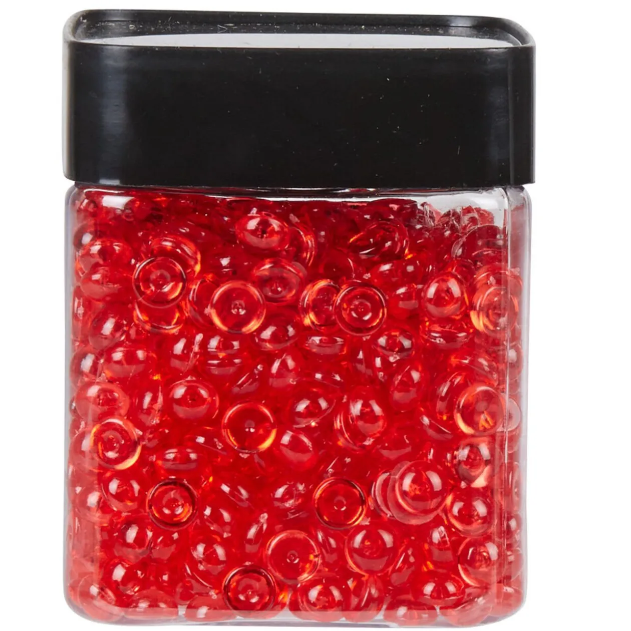 Perles plates décoratives rouges