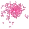 Perles plates décoratives roses fuchsia