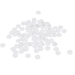 Perles plates décoratives blanches