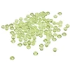 Perles plates décoratives vertes