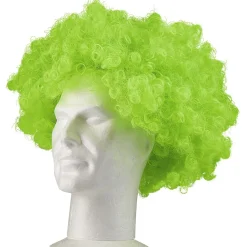Perruque afro fluo