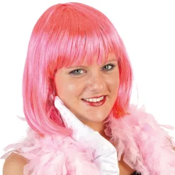 Perruque cabaret rose