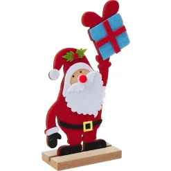 Personnage à poser bois et feutrine H18cm - 4 modèles