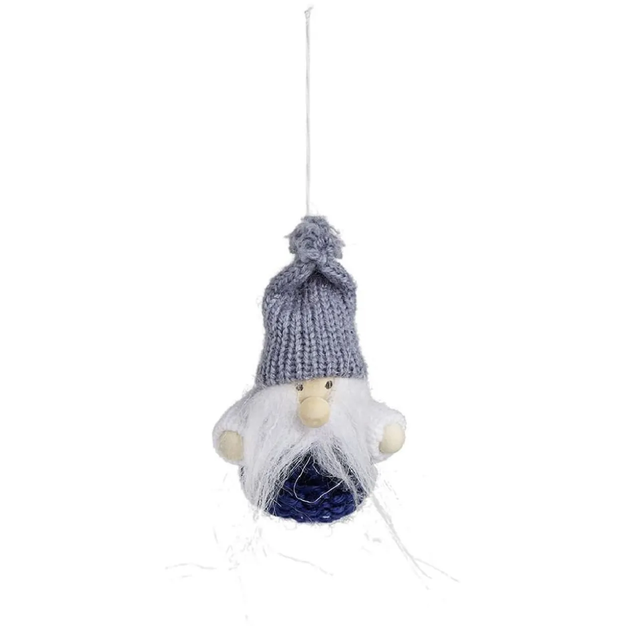 Personnage à suspendre gris et bleu - Fille/Père Noël/Ange