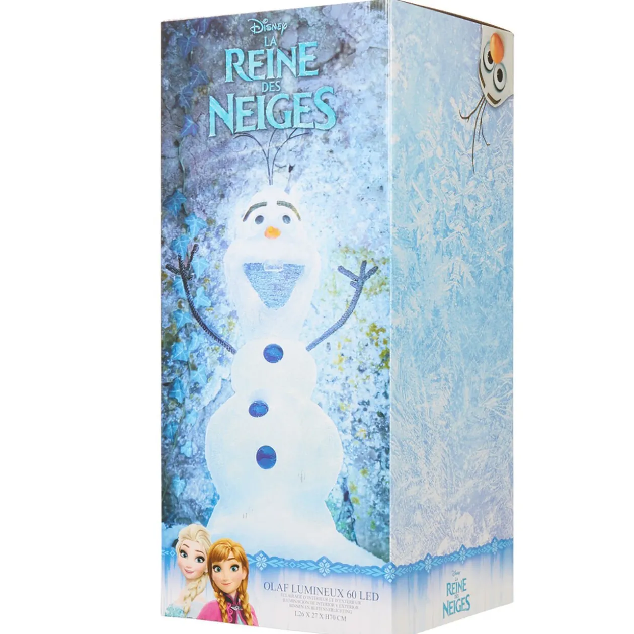 Personnage Olaf lumineux Disney La Reine des neiges 60 LED