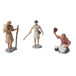 Personnage pour village de Noël x3