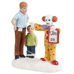 Personnage père fils et clown Village de Noël