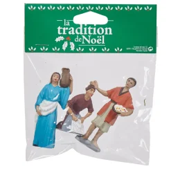 Personnage traditionnel scène de Noël x3