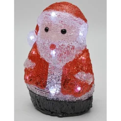 Petit Père Noël debout lumineux