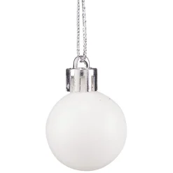 Petite boule de Noël polystyrène blanc Ø3cm x12