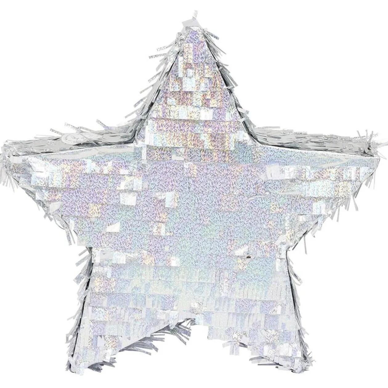 Piñata étoile argentée en carton